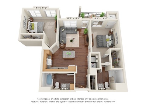 Centennial Crossings_Bedroom B5 Floor Plan
